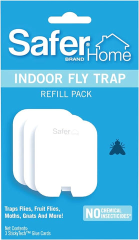 Safer Home SH503 Indoor Plug-In Fly Trap Refill Pack of Glue Cards for SH502 – 3