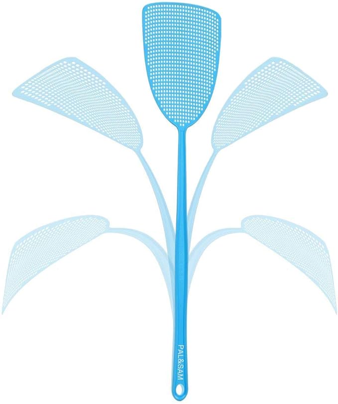 Fly Swatter, Strong Flexible Manual Swat Set Pest Control, Assorted Colors (3 Pack)