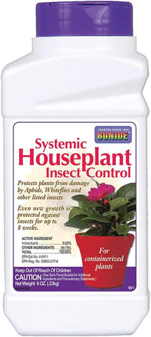 Bonide Systemic Houseplant Insect Control, 8 oz Ready-to-Use Granules for Indoors and Outdoors, Protects Plants from Insects