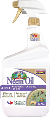 Bonide Captain Jack's Neem Oil, 32 oz Ready-to-Use Spray, Multi-Purpose Fungicide, Insecticide and Miticide for Organic Gardening