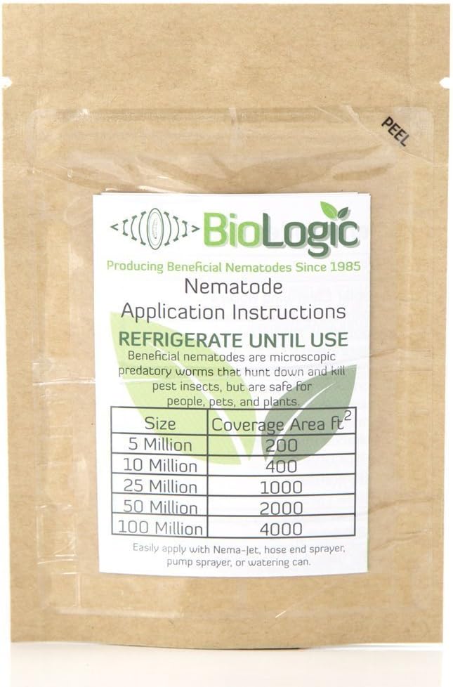 BioLogic Scanmask Steinernema Feltiae (Sf) Beneficial Nematodes for Natural Insect Pest Control, 5 Million Size