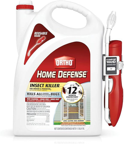 Ortho Home Defense Insect Killer for Indoor & Perimeter2 with Comfort Wand, Kill Ants, Spiders & Roaches, 1.1 gal.