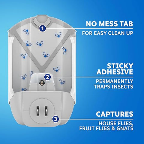 Zevo Flying Insect Trap, Fly Trap Refill Cartridges (4 Total Refill Cartridges)