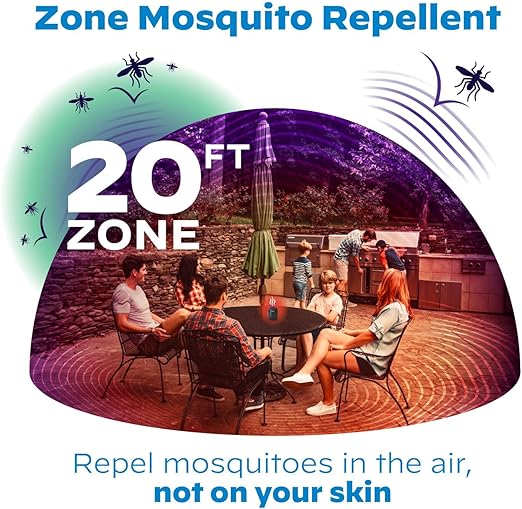 Thermacell Mosquito Repellent E-Series Rechargeable Repeller with 20’ Mosquito Protection Zone; Includes 12-Hr Repellent Refill; No Spray, Flame or Scent; Bug Spray Alternative