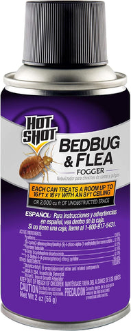 Hot Shot Bed Bug & Flea Fogger, 3 Count (Pack of 1), Kills Fleas Indoors, Get Rid of Fleas In House, Inhibits Reinfestation Up to 7 Months