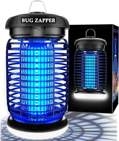 LUOJIBIE Bug Zapper Outdoor, Mosquito Zapper with LED Light, Fly Zapper Outdoor Indoor, Insect Zapper Electric Fly Traps, Plug in Mosquito Killer for Patio Yard