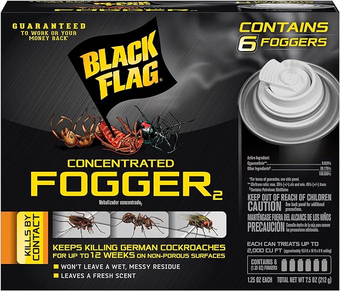 Black Flag Indoor Fogger, Pack of 6