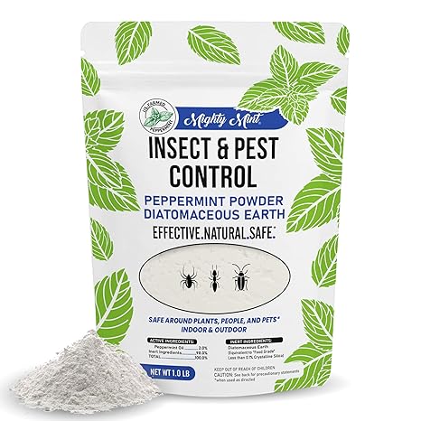 Insect & Pest Control, Diatomaceous Earth Peppermint Powder, 1 lb