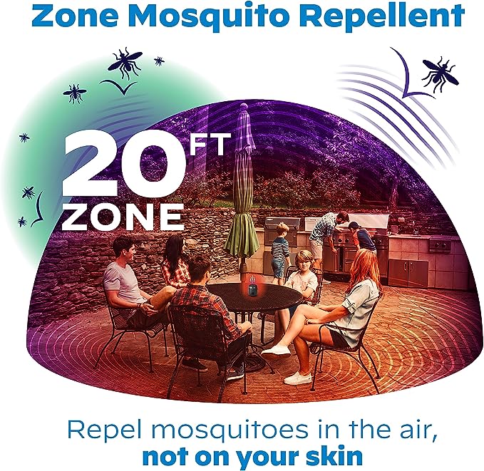 Recambios Repelentes de Mosquitos Recargables Thermacell; La fórmula repelente avanzada proporciona una zona de protección de 20'; Compatible solo con Thermacell E-Series y Radius; Sin DEET, aerosol ni llama 